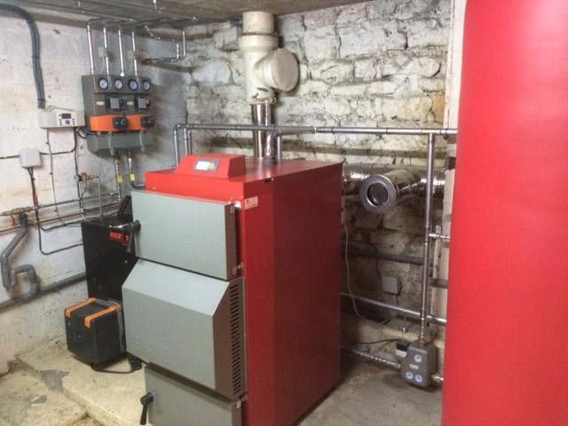 Chaudi  re bois Euroclima 40 kw avec 2 ballons tampons 1000 l